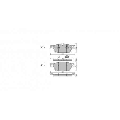 Plaquettes de frein GT2i Club Avant pour MERCEDES BENZ GLE I (W166) 500 4-matic (292.373) 456cv 2015-04-01-