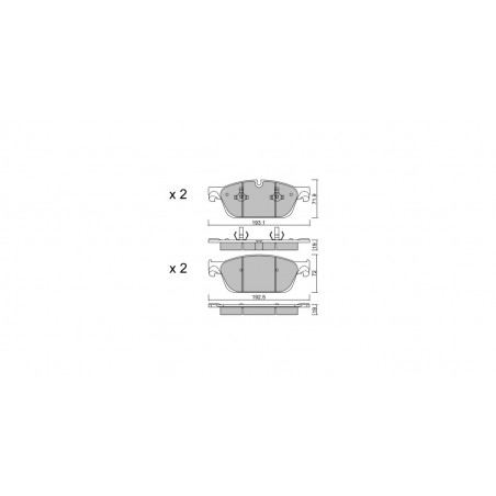 Plaquettes de frein GT2i Club Avant pour MERCEDES BENZ GLE I (W166) 500 4-matic (292.373) 456cv 2015-04-01-