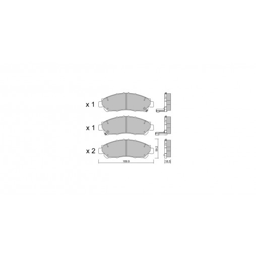 Plaquettes de frein GT2i Club Avant pour TOYOTA Granvia II (_H3_) 2.8 (GDH303) 177cv 2019-05-01- Plaquettes de frein GT2i Club Avant pour TOYOTA Granvia II (_H3_) 2.8 (GDH303) 177cv 2019-05-01-