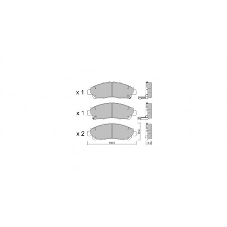 Plaquettes de frein GT2i Club Avant pour TOYOTA Granvia II (_H3_) 2.8 (GDH303) 177cv 2019-05-01-
