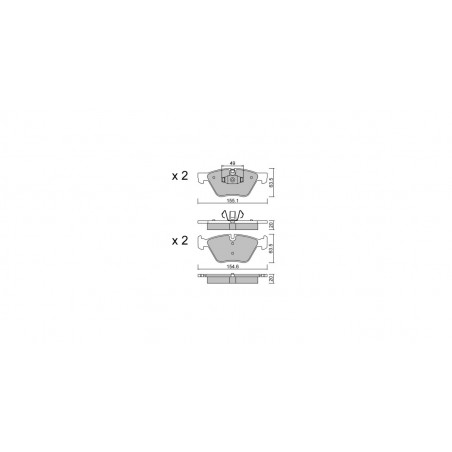 Plaquettes de frein GT2i Club Avant pour BMW 3 V Cabrio (E93) 540 i 306cv 2006-05-01-2013-12-01