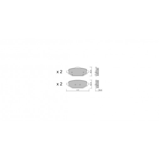 Plaquettes de frein GT2i Club Arrière pour MG Marvel R EV 289cv 2021-02-01-