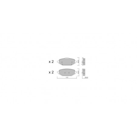 Plaquettes de frein GT2i Club Arrière pour MG Marvel R EV 289cv 2021-02-01-