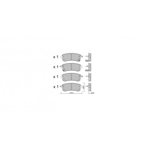Plaquettes de frein GT2i Club Arrière pour NISSAN Patrol VI (Y62) V6 604cv 2010-04-01-