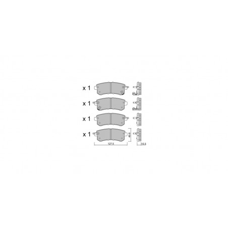 Plaquettes de frein GT2i Club Arrière pour NISSAN Patrol VI (Y62) V6 604cv 2010-04-01-