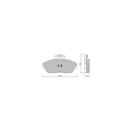 Plaquettes de frein GT2i Club Avant pour LAND ROVER Freelander I (L314) 1.6 VTi 161cv 1998-02-01-2006-10-01