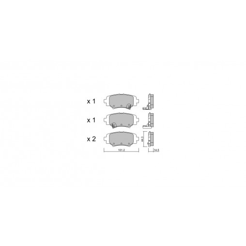 Plaquettes de frein GT2i Club Arrière pour MAZDA 3 III Sedan (BM, BN) / Axela 2.5 (SP25) 188cv 2013-09-01-2019-06-01