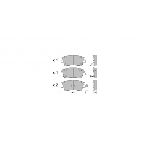 Plaquettes de frein GT2i Club Avant pour HYUNDAI Tucson II (TL, TLE) 2.0 CRDi 204cv 2015-06-01-