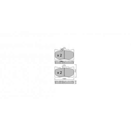 Plaquettes de frein GT2i Club Avant pour LEXUS GS IV (_L1_) 450h (GWL10_) 346cv 2011-09-01-
