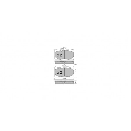 Plaquettes de frein GT2i Club Avant pour LEXUS GS IV (_L1_) 450h (GWL10_) 346cv 2011-09-01-