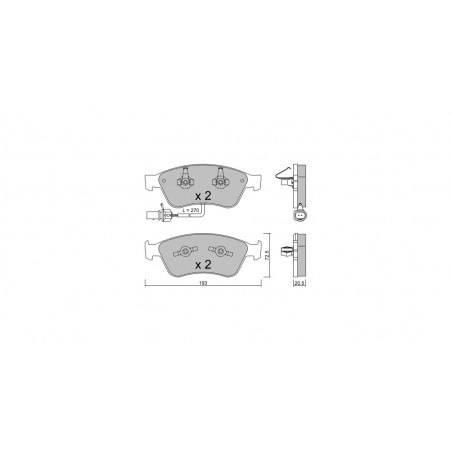Plaquettes de frein GT2i Club Avant pour AUDI A8 II (4E2, 4E8, D3) S8 quattro 451cv 2002-10-01-2010-07-01