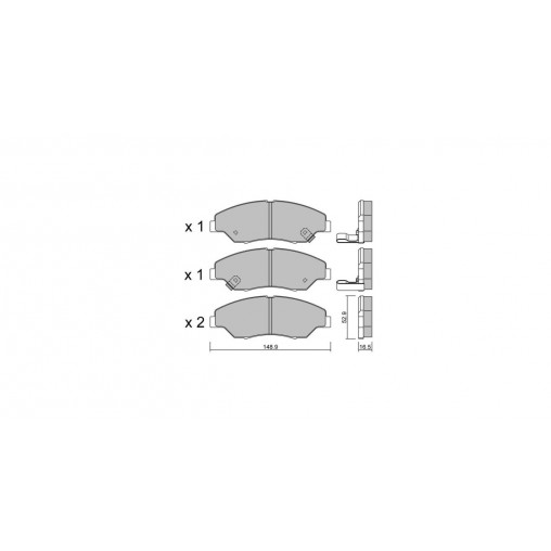 Plaquettes de frein GT2i Club Avant pour KIA Retona (CE) 2.0 i 16V 128cv 1999-06-01-2001-12-01 Plaquettes de frein GT2i Club Avant pour KIA Retona (CE) 2.0 i 16V 128cv 1999-06-01-2001-12-01