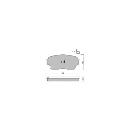 Plaquettes de frein GT2i Club Avant pour SUZUKI Grand Vitara II (JT, TE, TD)/ Grand Escudo 2.7 4WD (JB627) 188cv 2005-04-01-