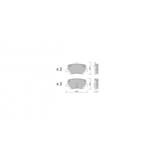 Plaquettes de frein GT2i Club Arrière pour VOLVO XC40 (536) T5 AWD 252cv 2017-10-01- Plaquettes de frein GT2i Club Arrière pour VOLVO XC40 (536) T5 AWD 252cv 2017-10-01-