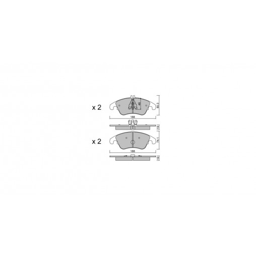 Plaquettes de frein GT2i Club Avant pour MERCEDES BENZ CLS (218) 250 CDi, 350 CDi, 350 V6 2001-17 - Etriers de frein Trw