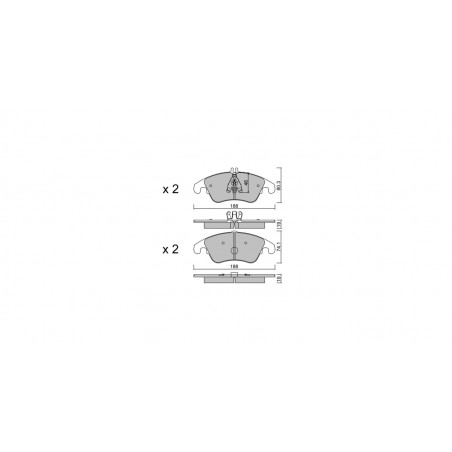 Plaquettes de frein GT2i Club Avant pour MERCEDES BENZ CLS (218) 250 CDi, 350 CDi, 350 V6 2001-17 - Etriers de frein Trw