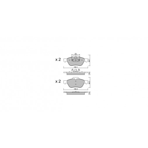 Plaquettes de frein GT2i Club Avant pour RENAULT Wind (E4M_) 1.6 (E4MB, E4MC) 134cv 2010-07-01-