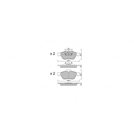 Plaquettes de frein GT2i Club Avant pour RENAULT Wind (E4M_) 1.6 (E4MB, E4MC) 134cv 2010-07-01-