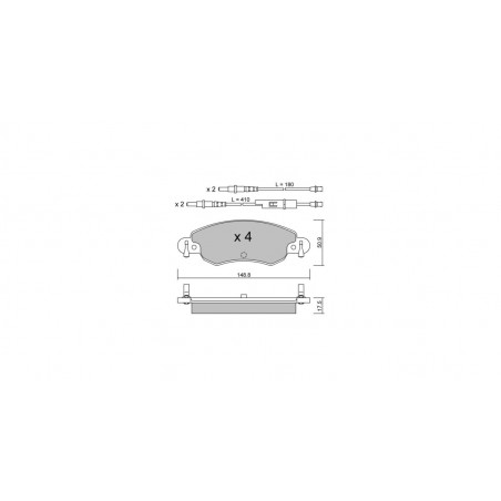 Plaquettes de frein GT2i Club Avant pour CITROEN C5 II Break (RE_) 2.0 16V (DCRFNC, DCRFNF) 136cv 2004-09-01-2008-08-01