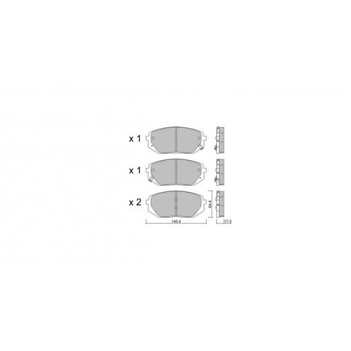 Plaquettes de frein GT2i Club Avant pour KIA EV6 77 AWD 325cv 2021-07-01-