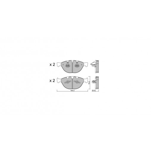 Plaquettes de frein GT2i Club Avant pour BMW Serie 5 (E60-E61) M5 5.0i V10 2001-10 - Etriers de frein Ate Plaquettes de frein GT2i Club Avant pour BMW Serie 5 (E60-E61) M5 5.0i V10 2001-10 - Etriers de frein Ate