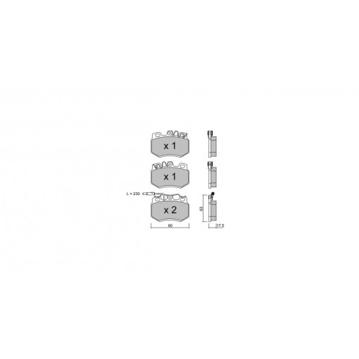 Plaquettes de frein GT2i Club Avant pour PEUGEOT 205 II (20A/C) 1.9 122cv 1987-01-01-1998-09-01 Plaquettes de frein GT2i Club Avant pour PEUGEOT 205 II (20A/C) 1.9 122cv 1987-01-01-1998-09-01