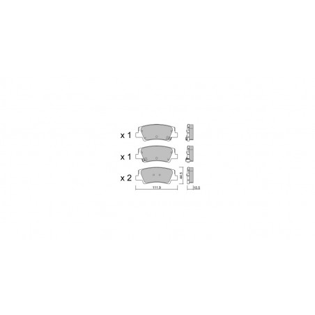Plaquettes de frein GT2i Club Arrière pour HYUNDAI Sonata VIII (DN8) 2.5 T/GDI 290cv 2019-03-01-