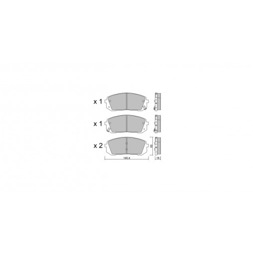 Plaquettes de frein GT2i Club Avant pour HYUNDAI Sonata VIII (DN8) 2.5 T/GDI 290cv 2019-03-01- Plaquettes de frein GT2i Club Avant pour HYUNDAI Sonata VIII (DN8) 2.5 T/GDI 290cv 2019-03-01-