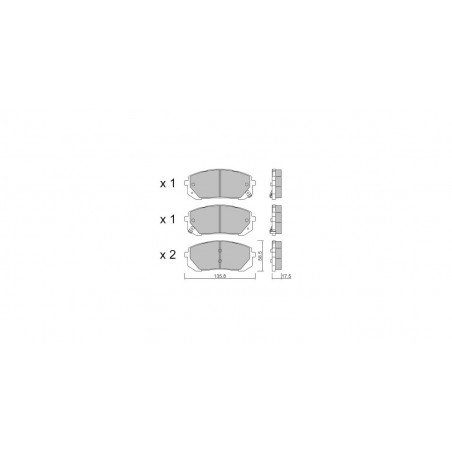 Plaquettes de frein GT2i Club Avant pour HYUNDAI Elantra V Sedan / Avante 1.6 T/GDi 204cv 2020-03-01-