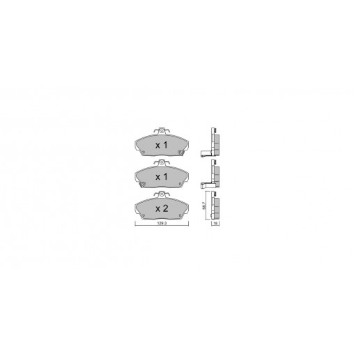 Plaquettes de frein GT2i Club Avant pour LOTUS Elise 1.8i 16V 1995-21 - Etriers de frein Girling