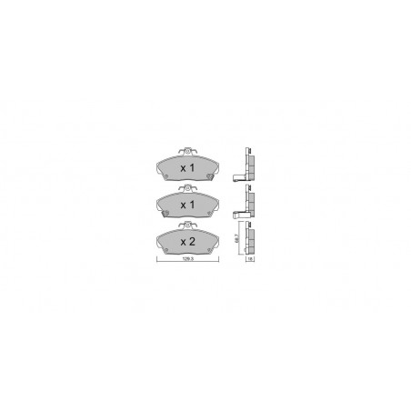 Plaquettes de frein GT2i Club Avant pour LOTUS Elise 1.8i 16V 1995-21 - Etriers de frein Girling