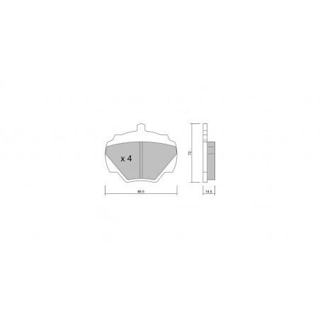 Plaquettes de frein GT2i Club Arrière pour LAND ROVER Defender I Cabrio (L316) 4.0 V8 4x4 185cv 1990-08-01-2016-02-01