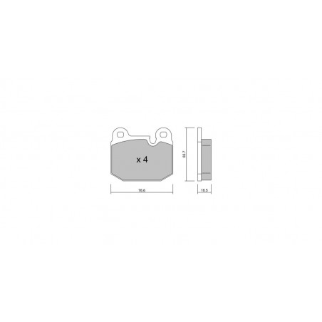 Plaquettes de frein GT2i Club Avant pour BMW 3 I (E21) 323 i 143cv 1975-06-01-1984-03-01