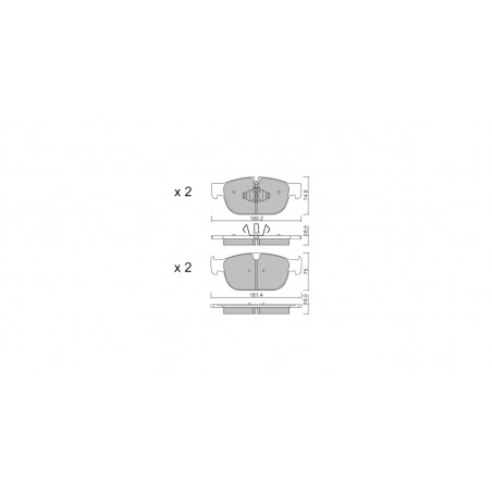 Plaquettes de frein GT2i Club Avant pour VOLVO C40 T8 Plug-in Hybrid AWD 463cv 2021-10-01-