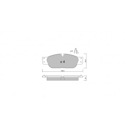 Plaquettes de frein GT2i Club Avant pour JAGUAR S-Type II (X200) 4.2 305cv 1999-01-01-2008-12-01