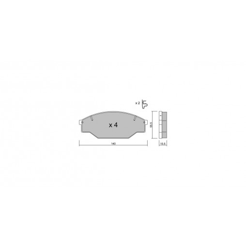 Plaquettes de frein GT2i Club Avant pour TOYOTA Camry (_V2_) I 2.5 (VZV21_) 161cv 1986-08-01-1993-02-01 Plaquettes de frein GT2i Club Avant pour TOYOTA Camry (_V2_) I 2.5 (VZV21_) 161cv 1986-08-01-1993-02-01