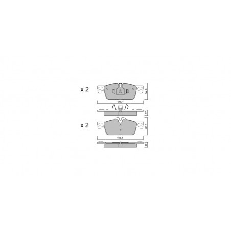 Plaquettes de frein GT2i Club Avant pour PEUGEOT 508 I (8D_) 2.0 HDi 141cv 2010-11-01-2018-12-01
