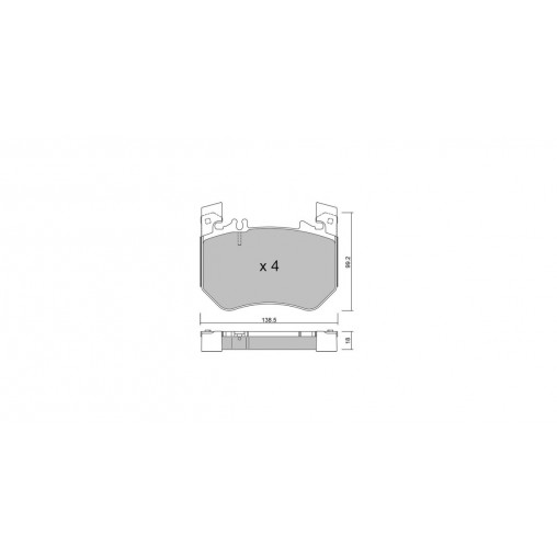Plaquettes de frein GT2i Club Avant pour MERCEDES BENZ Classe S VIII (V223) S 680 Maybach 4-matic (223.979) 630cv 2020-09-01-