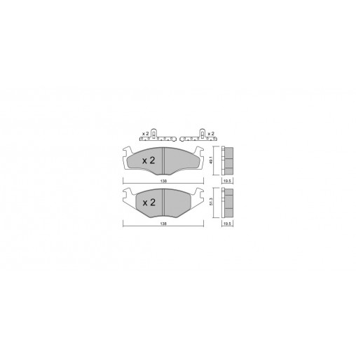Plaquettes de frein GT2i Club Avant pour VOLKSWAGEN Jetta II (19E, 1G2, 165) 1.8 16V 139cv 1983-08-01-1992-12-01 Plaquettes de frein GT2i Club Avant pour VOLKSWAGEN Jetta II (19E, 1G2, 165) 1.8 16V 139cv 1983-08-01-1992-12-01