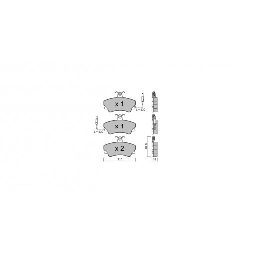 Plaquettes de frein GT2i Club Avant pour RENAULT Espace II (J/S63_) 2.0 -16 Turbo 173cv 1991-01-01-1996-12-01 Plaquettes de frein GT2i Club Avant pour RENAULT Espace II (J/S63_) 2.0 -16 Turbo 173cv 1991-01-01-1996-12-01