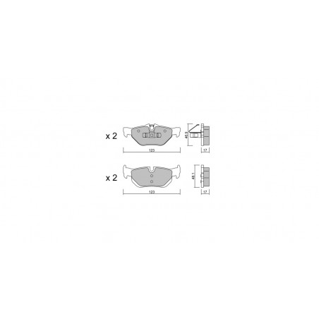 Plaquettes de frein GT2i Club Arrière pour BMW Serie 3 (E90-E91-E92-E93) 330i, 330d, 335i, 335d 2005-11 - Etriers de frein Ate