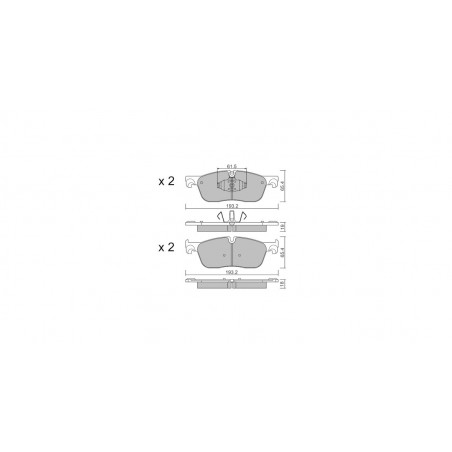 Plaquettes de frein GT2i Club Avant pour LAND ROVER Discovery V Sport (L550) 3.0 AWD 340cv 2014-09-01-