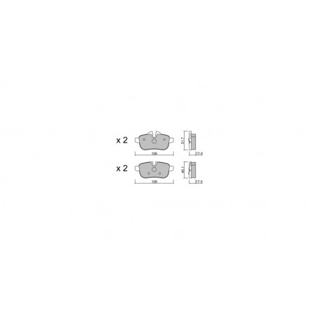 Plaquettes de frein GT2i Club Arrière pour BMW Z4 II Roadster (E89) sDrive 30 i 264cv 2009-02-01-