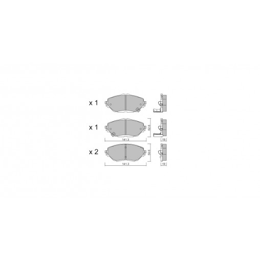 Plaquettes de frein GT2i Club Avant pour TOYOTA C-HR II (_X2_, _H2_) 200t (AGL20_) 238cv 2023-10-01-
