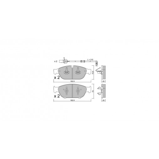 Plaquettes de frein GT2i Club Avant pour AUDI A7 I Sportback (4GA, 4GF) SQ5 TFSI quattro 354cv 2010-10-01-2018-05-01 Plaquettes de frein GT2i Club Avant pour AUDI A7 I Sportback (4GA, 4GF) SQ5 TFSI quattro 354cv 2010-10-01-2018-05-01