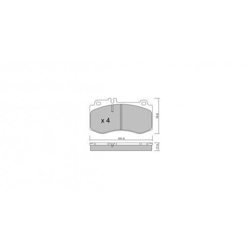 Plaquettes de frein GT2i Club Avant pour MERCEDES BENZ Classe E IV (W212) E 500 4-matic (212.291) 408cv 2009-01-01-2016-12-01