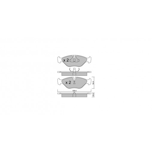 Plaquettes de frein GT2i Club Avant pour SAAB 9000 2.3 225cv 1985-04-01-1998-12-01
