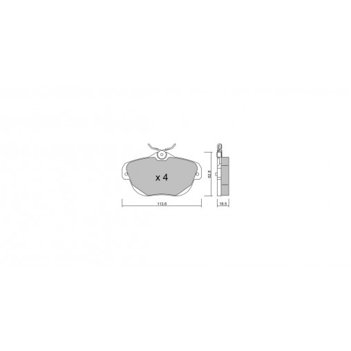 Plaquettes de frein GT2i Club Arrière pour CITROEN C6 (TD_) 3.0 HDi 241cv 2005-09-01-2012-12-01