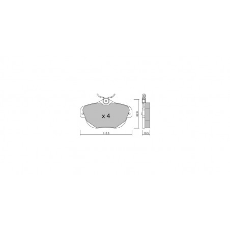 Plaquettes de frein GT2i Club Arrière pour CITROEN C6 (TD_) 3.0 HDi 241cv 2005-09-01-2012-12-01