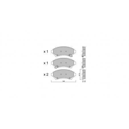 Plaquettes de frein GT2i Club Avant pour OPEL Sintra (APV) 3.0 i 24V (OUN16, Y94) 202cv 1996-11-01-1999-04-01